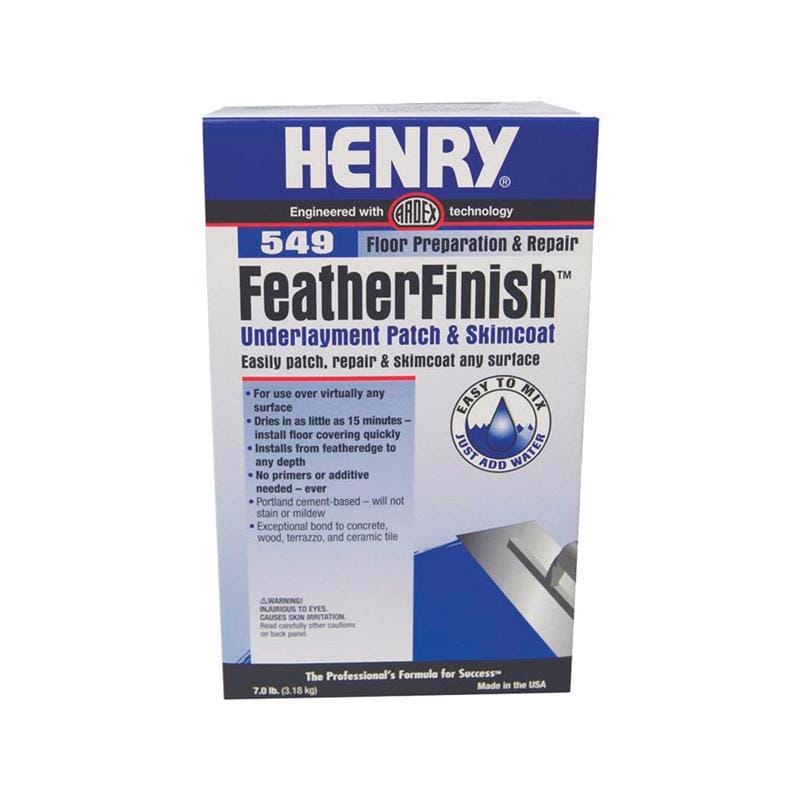 Henry 12163 549 Feather Finish Gray Underlayment Patch and Skimcoat 7 lb