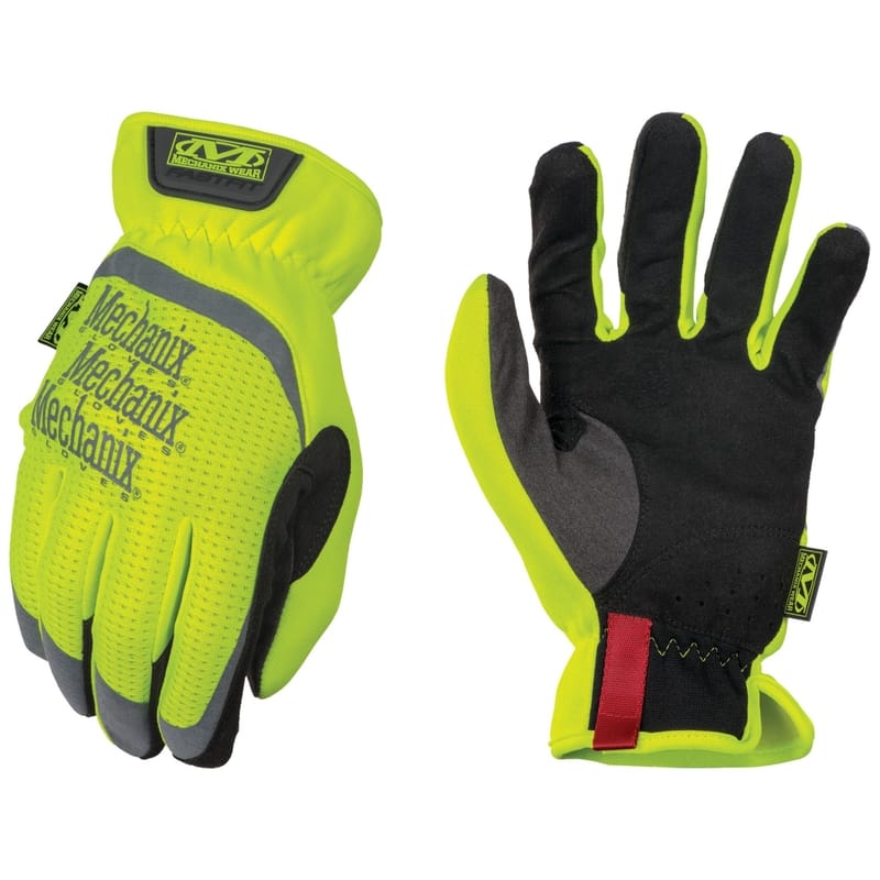 Mechanix Wear SFF-91-010 FastFit Men's Full Finger Work Gloves Hi-Vis Yellow L 1 pair