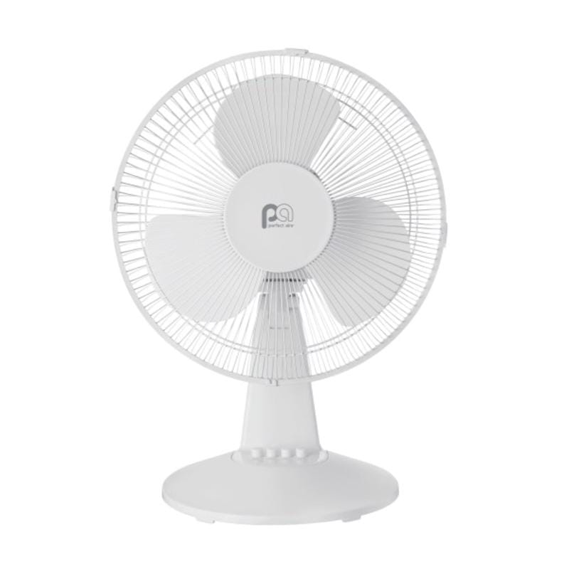 Perfect Aire 1PAFD12 18 in. H X 12 in. D 3 speed Oscillating Table Fan