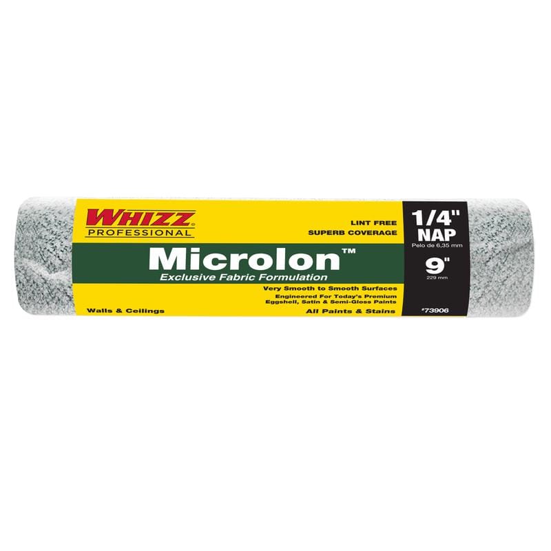 Whizz 73906 Microlon 9 in. W X 1/4 in. Cage Paint Roller Cover 1 pk