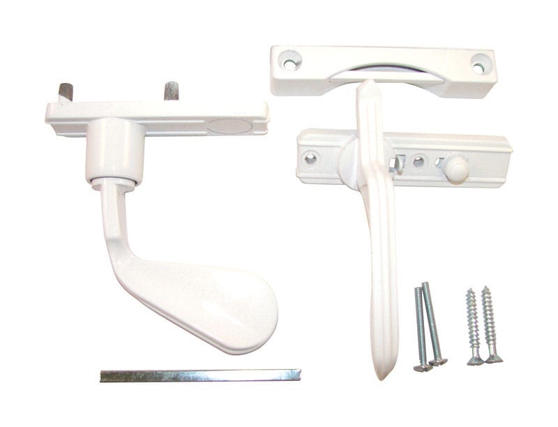Barton Kramer 1804C Satin White Metal InSwing Latch 1 pk