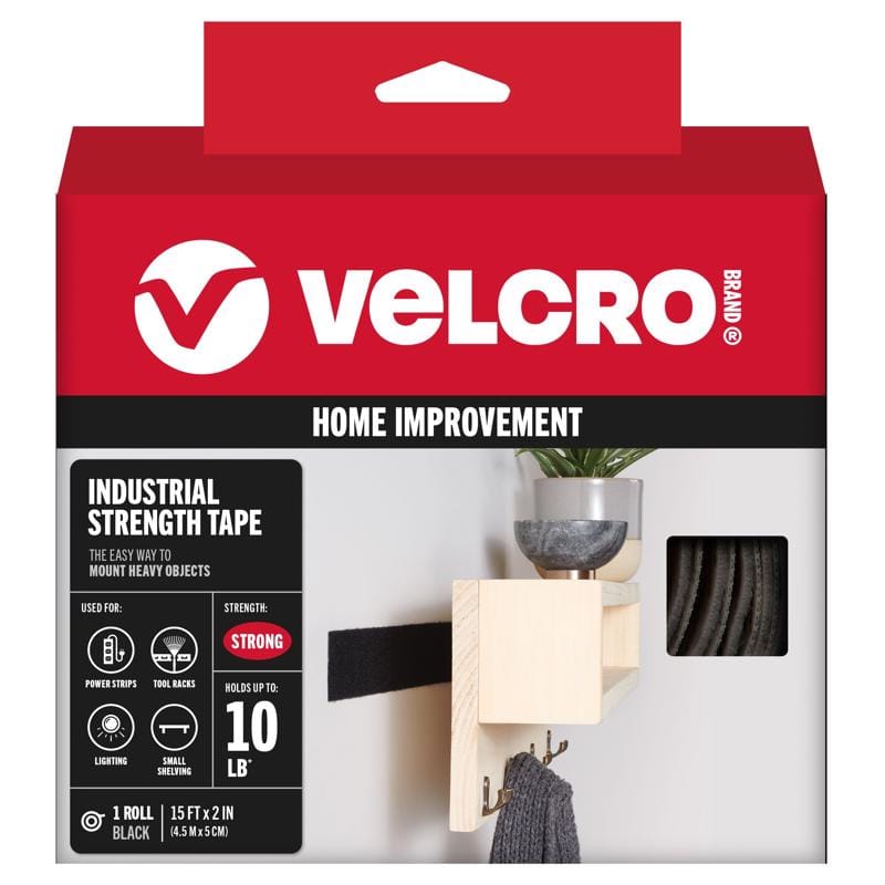 Velcro Brand 90197 Industrial Strength Large Nylon Hook and Loop Fastener 180 in. L 1 pk