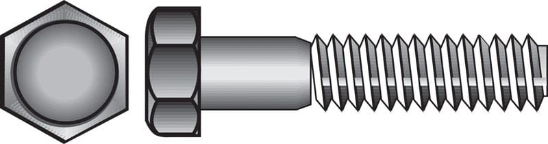 Hillman 0831638 3/8-16 in. D X 3-1/2 in. L Steel Hex Head Cap Screw 25 pk