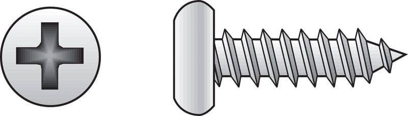 Hillman 80099 No. 12 Ga. X 1-1/4 in. L Phillips Pan Head Sheet Metal Screws 100 pk