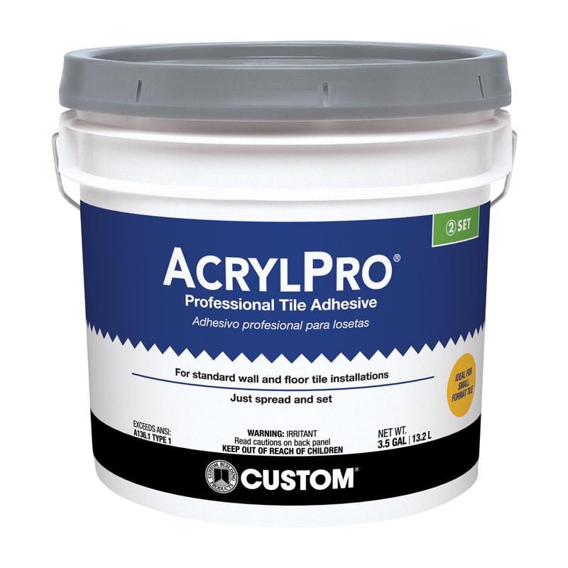 Custom Building Products ARL40003 AcrylPro Ceramic Tile Adhesive 3.5 gal