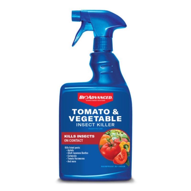 BioAdvanced 707523A Ready-to-Use, Tomato & Vegetable Insect Killer Spray 24 oz
