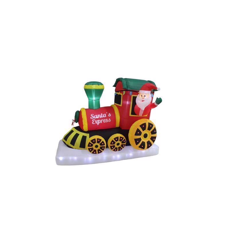 A Holiday Company CH23071-180 LED Santa's Express Train 11 ft. Inflatable