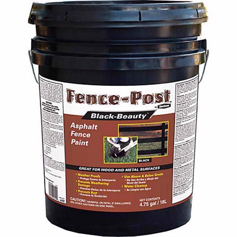 Gardner 9005-GA Fence Post Gloss Black Asphalt Fence Paint 5 gal