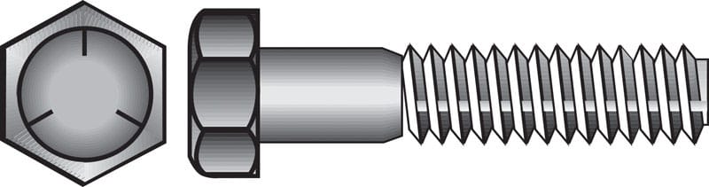 Hillman 200111 5/16 in. D X 6 in. L Heat Treated Zinc Steel Hex Head Cap Screw 50 pk