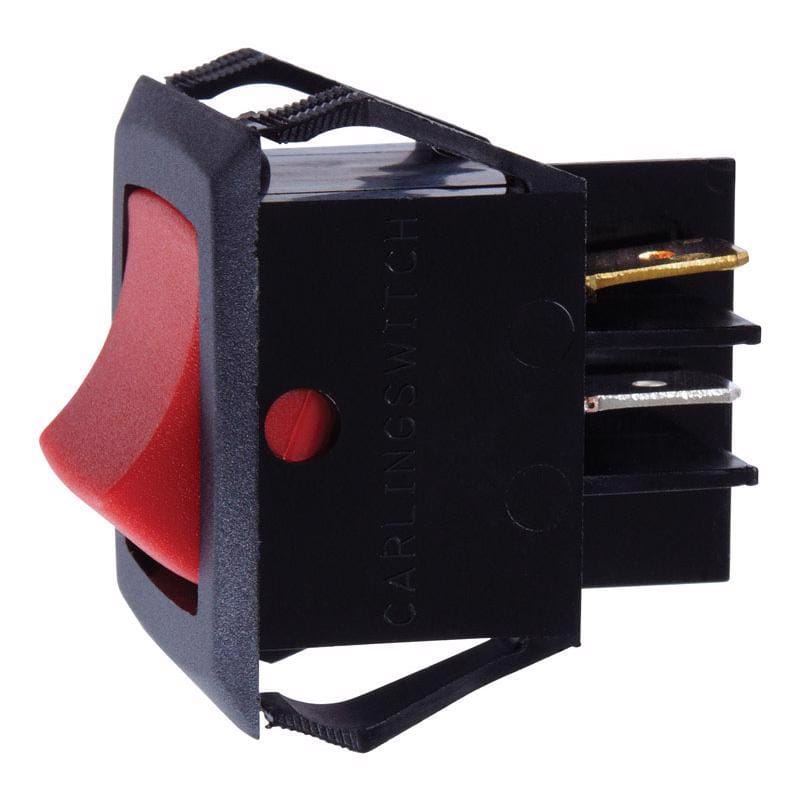 Jandorf 61125 20 amps Double Pole Rocker Power Tool Switch Black/Red 1 pk