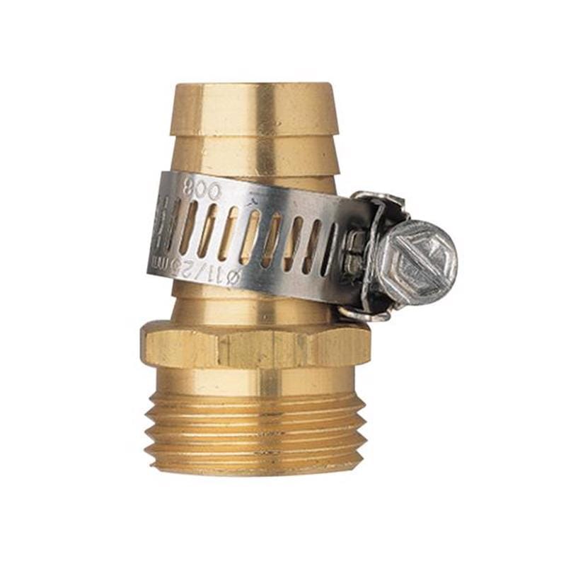 Orbit 58141N 3/4 in. Brass/Stainless Steel Threaded Male Hose Mender