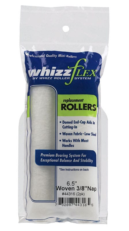 Whizz 44316 Woven 6.5 in. W X 3/8 in. Mini Paint Roller Cover 2 pk