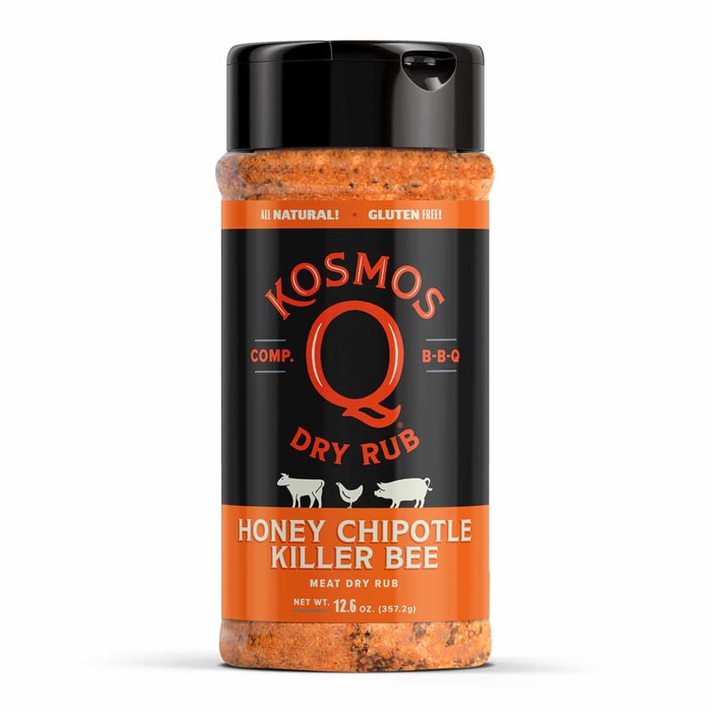 Kosmos Q RUB-KBC-SHK Killer Bee Chipotle Honey BBQ Rub 12.6 oz