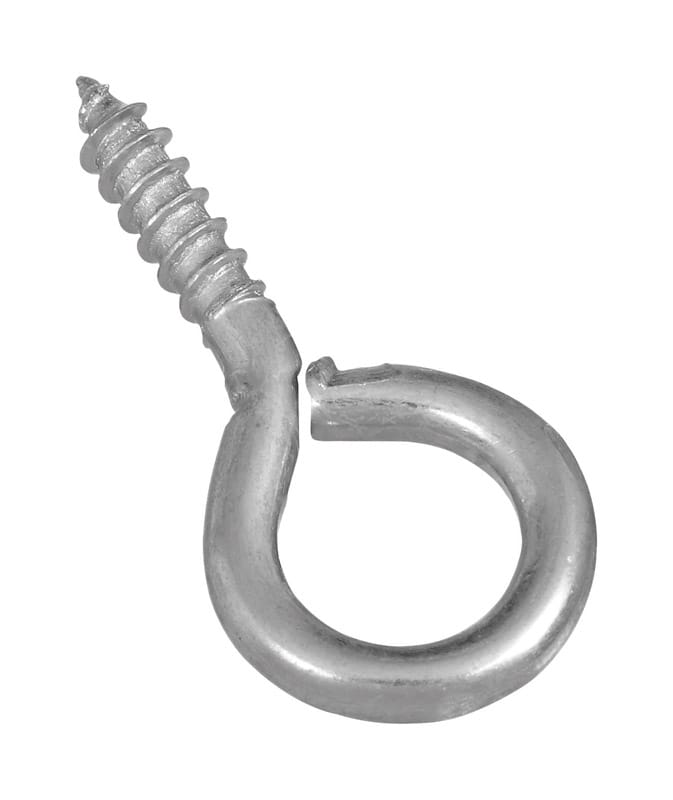 National Hardware N119-040 0.14 in. D X 1-3/8 in. L Zinc-Plated Steel Screw Eye 25 lb. cap. 8 pk