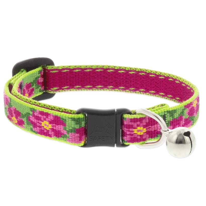 Lupinepet 22227 Original Multicolored Petunias Nylon Cat Collar