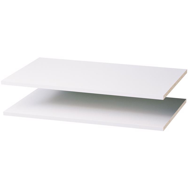 Easy Track 680173-WH Create Collection 5/8 in. H X 34.87 - 23.87 in. W X 14 in. L Wood Laminate Shelf Divider