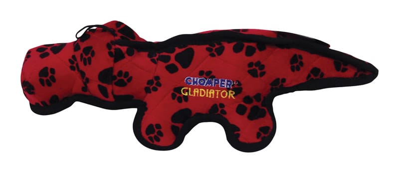 Chomper WB11882 Gladiator For Dog Assorted Nylon/Plush Tuff Alligator Dog Toy Large