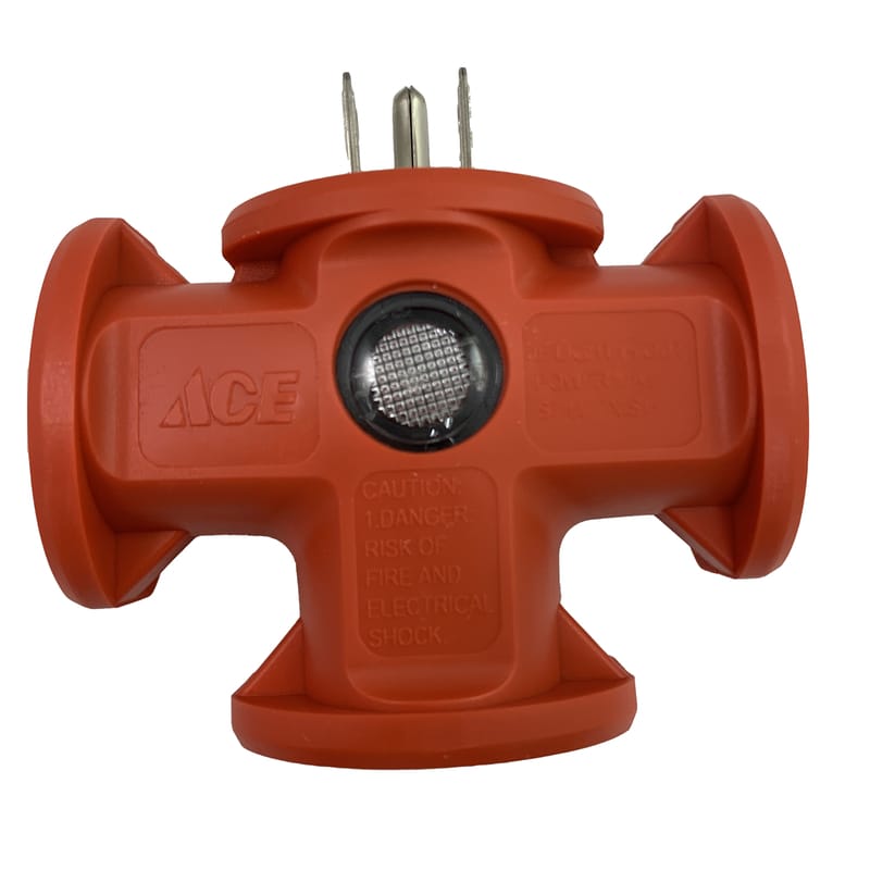 Projex FA-848E/03BUPRJ Grounded 3 outlets Triple Tap Adapter 1 pk