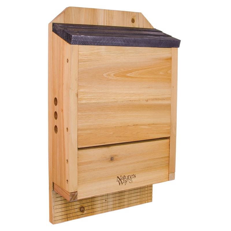 Nature'S Way CWH6 Cedar Series 20.5 in. H X 5 in. W X 12 in. L Cedar Bat House