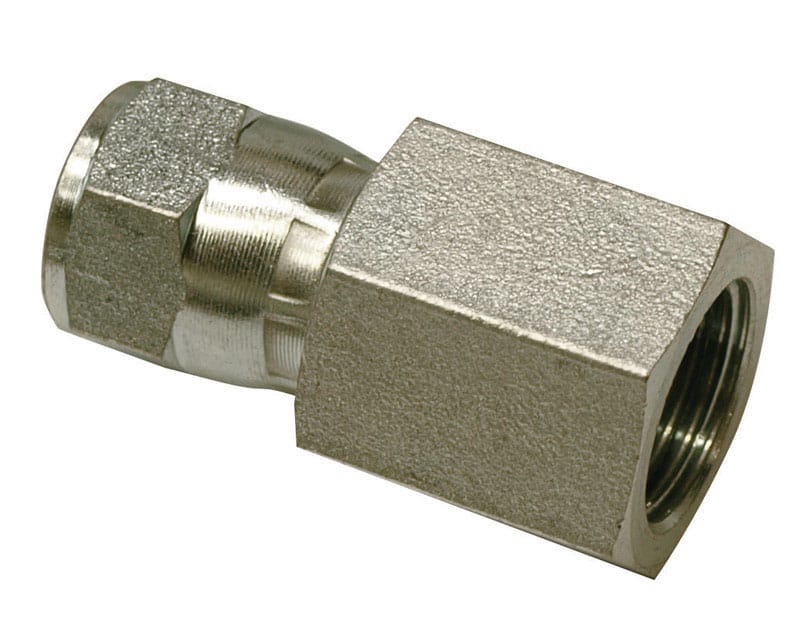 Apache 39006150 Steel 3/8 in. D X 3/8 in. D Hydraulic Adapter 1 pk
