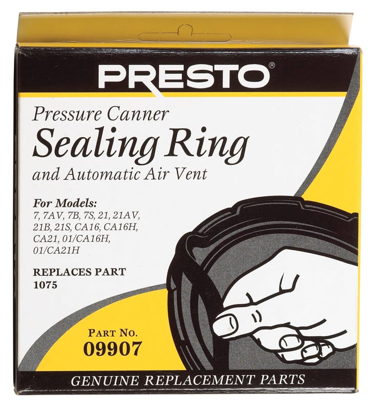 Presto 09907 Rubber Pressure Cooker Sealing Ring 21 qt