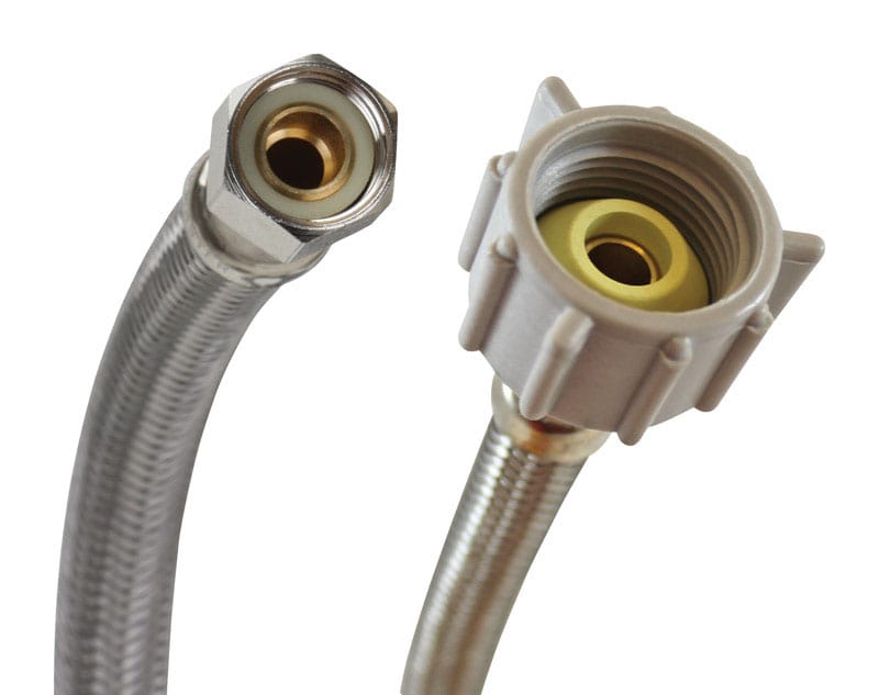Fluidmaster B1T16 3/8 in. Compression X 7/8 in. D Ballcock 16 in. Braided Stainless Steel Supply Line