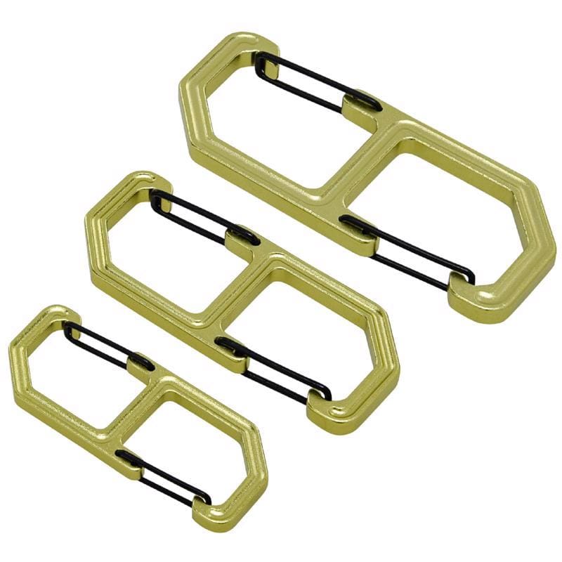 Hillman 9985055 Apex Aluminum Black/Green Clip/Hook Carabiner