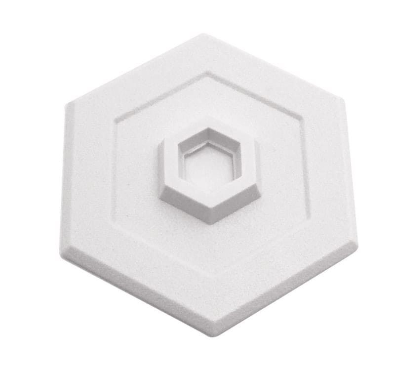 Prime-Line U9275 5 in. W X 5 in. L Vinyl White Wall Protector Mounts to wall