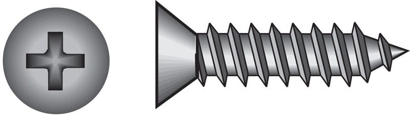 Hillman 80234 No. 12 Ga. X 3 in. L Phillips Pan Head Sheet Metal Screws 100 pk