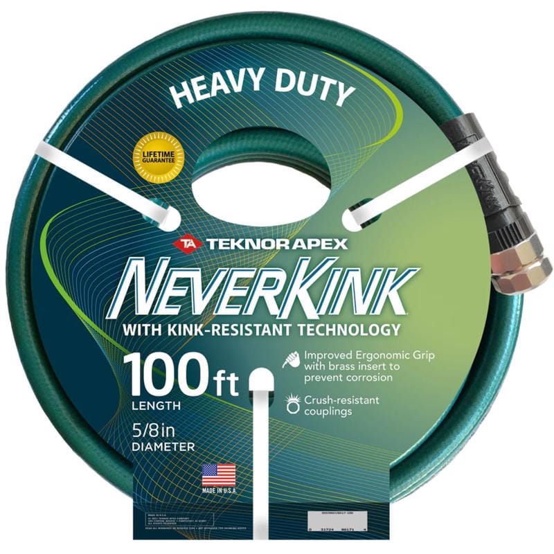 Teknor Apex 8617-100 NeverKink 5/8 in. D X 100 ft. L Heavy Duty Garden Hose