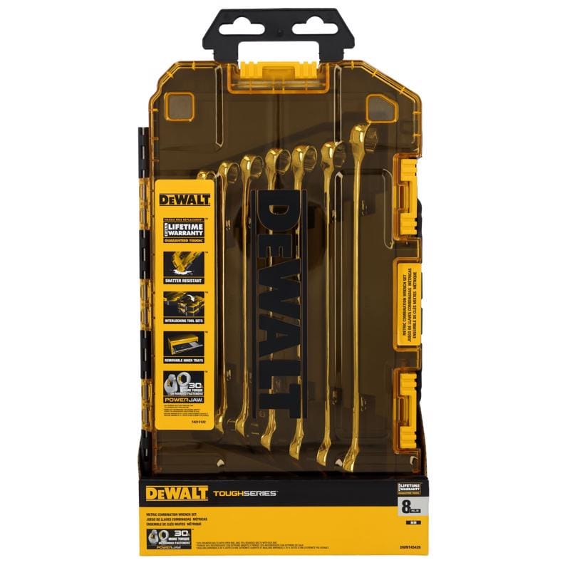Dewalt DWMT45426 ToughSeries Metric Combination Wrench Set 8 pc