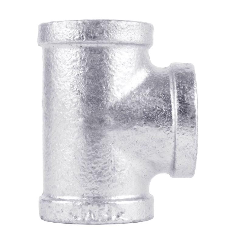 STZ Industries 351T-4 4 in. FIP each X 4 in. D FIP 4 in. D FIP Galvanized Malleable Iron Tee