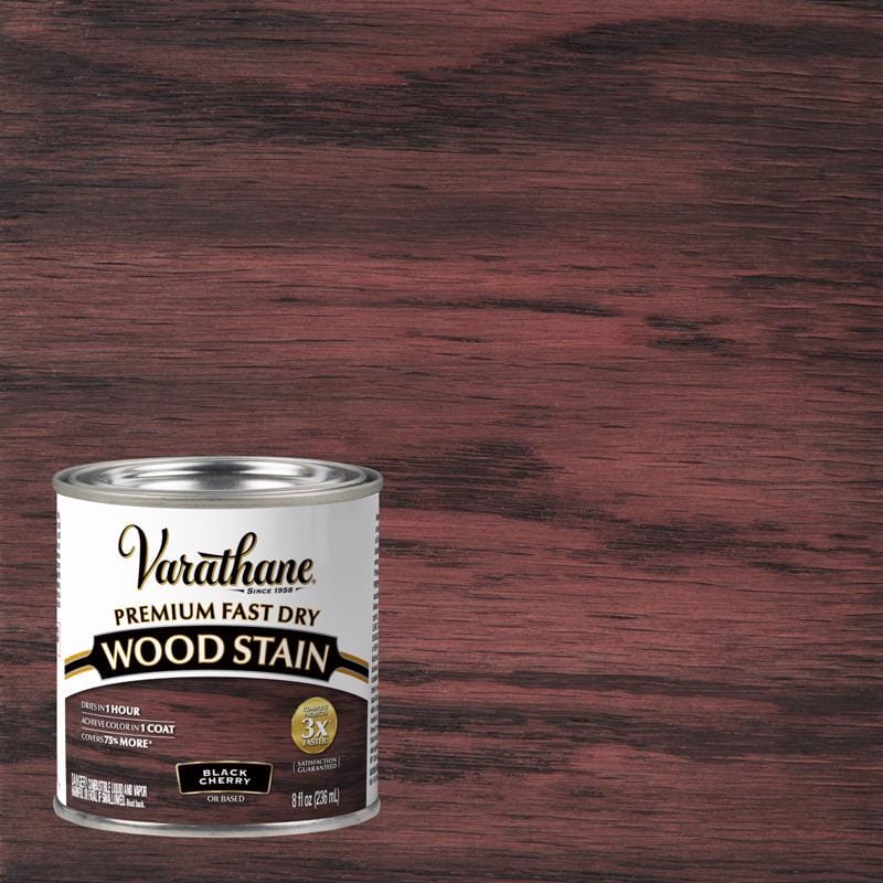 Varathane 262028 Premium Black Cherry Oil-Based Fast Dry Wood Stain 1/2 pt