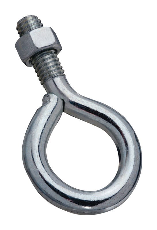 National Hardware N221-259 3/8 in. X 3 in. L Zinc-Plated Steel Eyebolt Nut Included