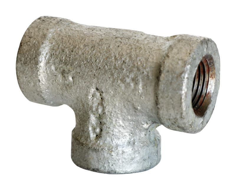 Anvil 8700120754 1/8 in. FPT X 1/8 in. D FPT 1/8 in. D FPT Galvanized Malleable Iron Reducing Tee