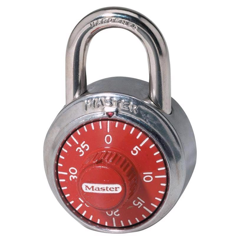 Master Lock 1504D 2 in. H X 1-7/8 in. W Stainless Steel 3-Dial Combination Combination Padlock