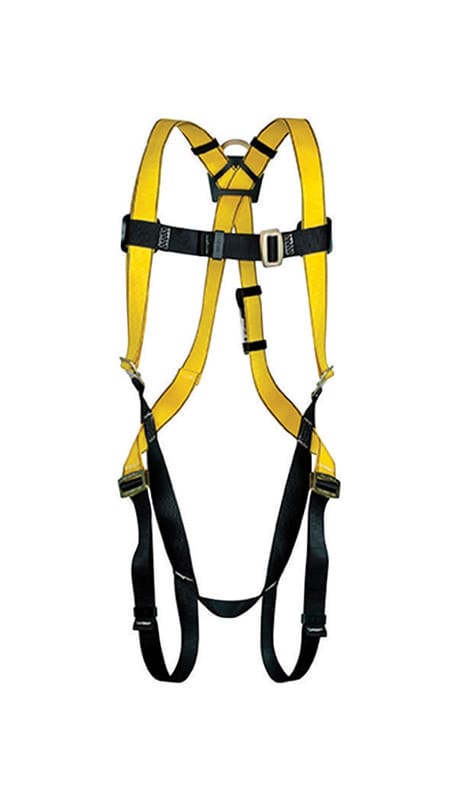 Safety Works 10096580 Workman Qwik-Fit Unisex Polyester Safety Harness 400 lb. cap. XL Yellow 1 pc