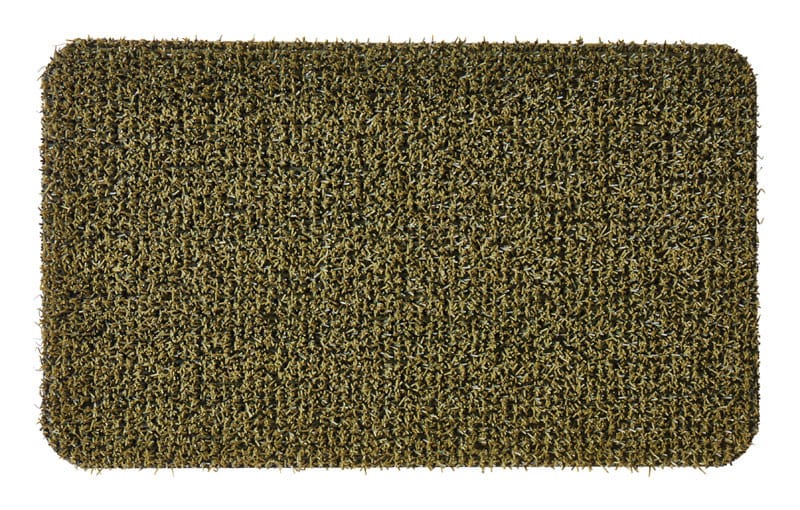 Grassworx 10376434 Flair Medium 18 in. W X 30 in. L Green Astroturf Door Mat