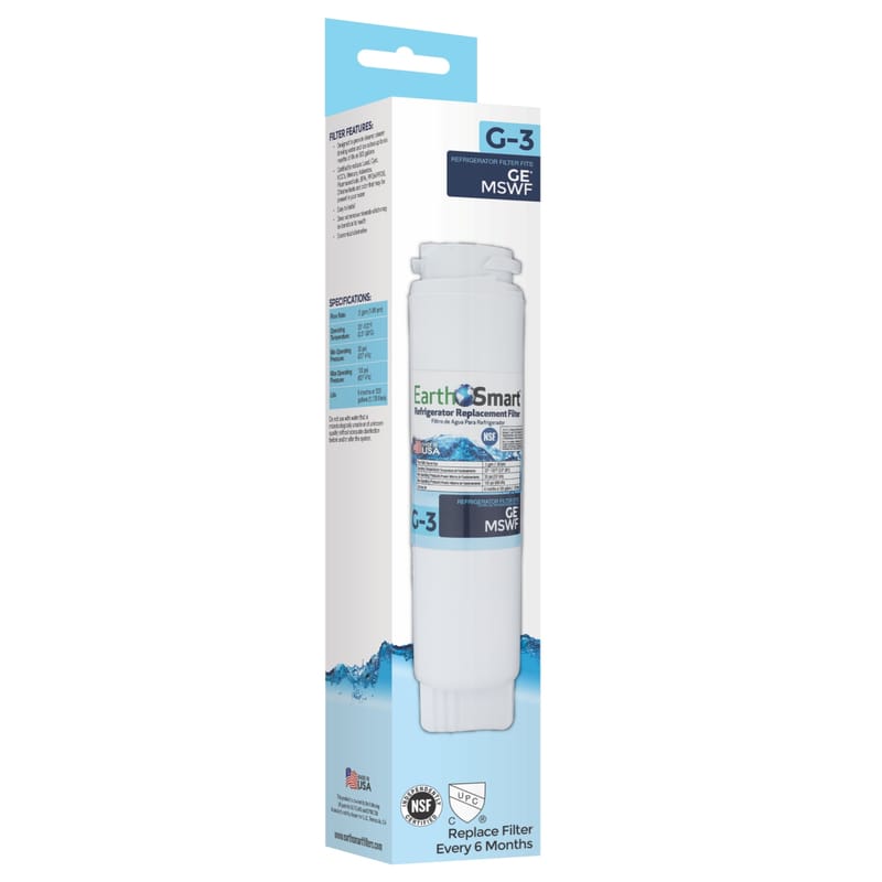 Earthsmart 102614 G-3 Refrigerator Replacement Filter For GE MSWF
