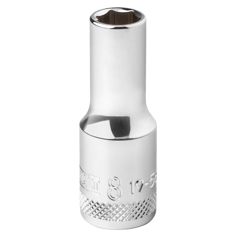Dewalt DWMT19569 8 mm X 3/8 in. drive Metric 6 Point Deep Socket 1 pc