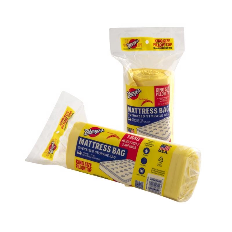 Warp'S CBR-92 King Yellow Plastic Pillow Top Mattress Storage Bag