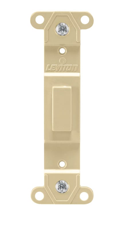 Leviton 80700-00I Ivory 1 gang Plastic Blank Wall Plate 1 pk