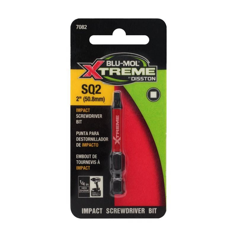 Blu-Mol Xtreme E0217082 Square 2 X 2 in. L Screwdriver Bit S2 Tool Steel 2 pc