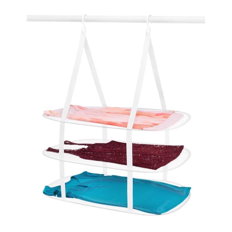 Whitmor 6506-9367-WHT 33 in. H X 27.25 in. W X 19.25 in. D Steel Hanging Collapsible Clothes Drying Rack