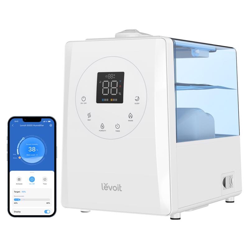 Levoit EAPHULVSUS0072Y 1.58 gal 753 sq ft Digital Ultrasonic Humidifier