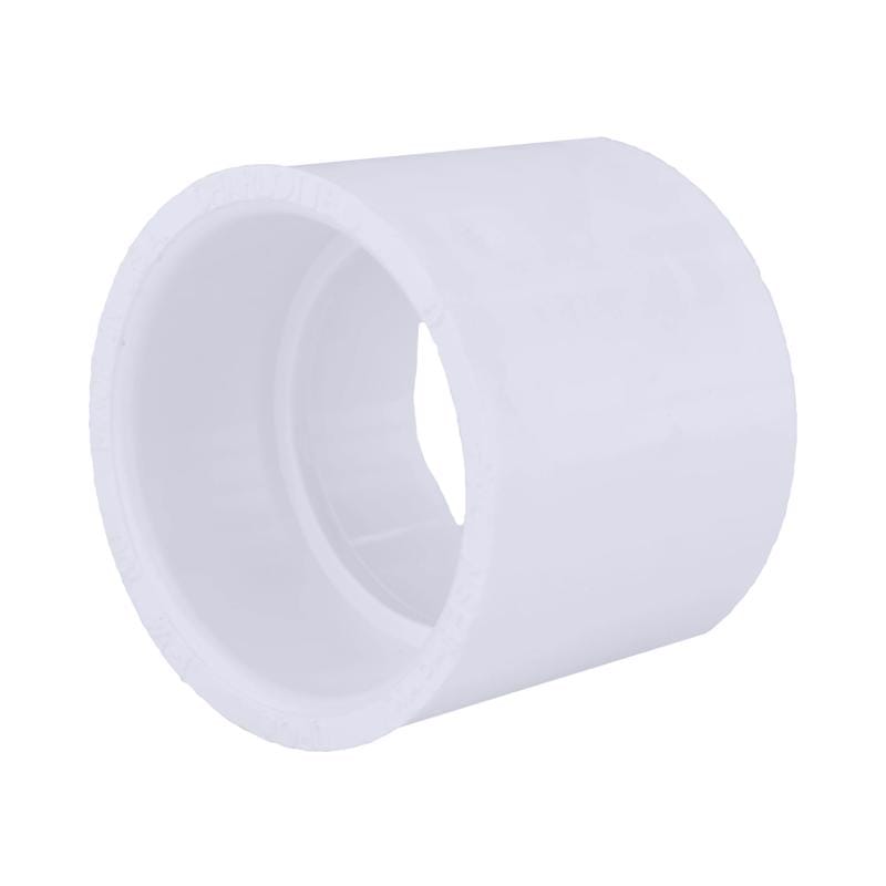Charlotte Pipe PVC001000600 Schedule 40 1-1/4 in. Hub X 1-1/4 in. D Hub PVC Coupling 1 pk