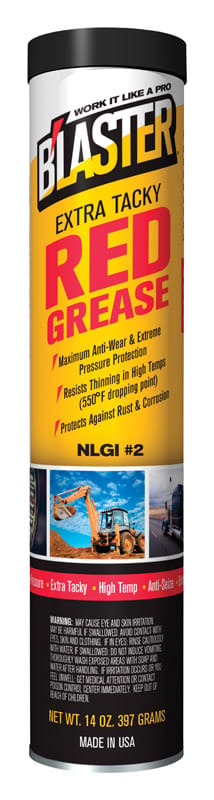 Blaster GR-14C-HTR Extra Tacky Red Grease 14 oz