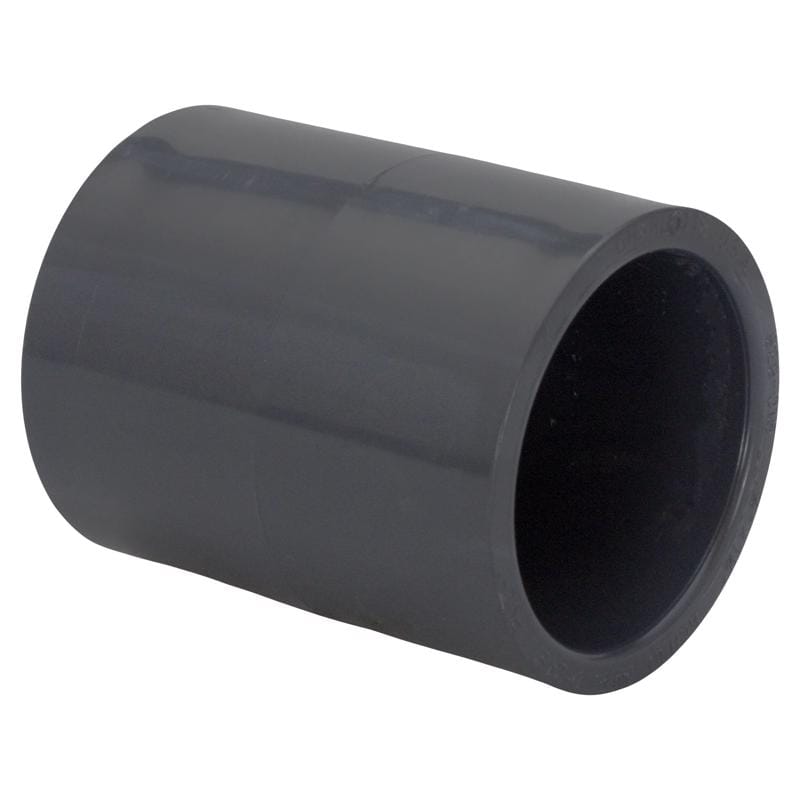 Charlotte Pipe PVC 08100 1200 Schedule 80 3/4 in. Slip X 3/4 in. D Slip PVC Coupling 1 pk
