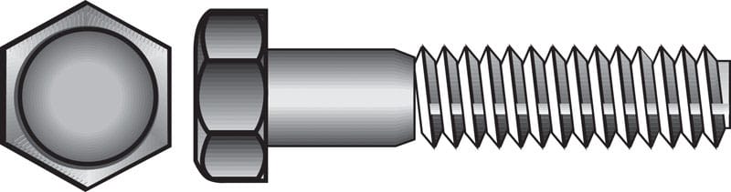 Hillman 811591 3/8 in. D X 4-1/2 in. L Hot Dipped Galvanized Steel Hex Bolt 50 pk