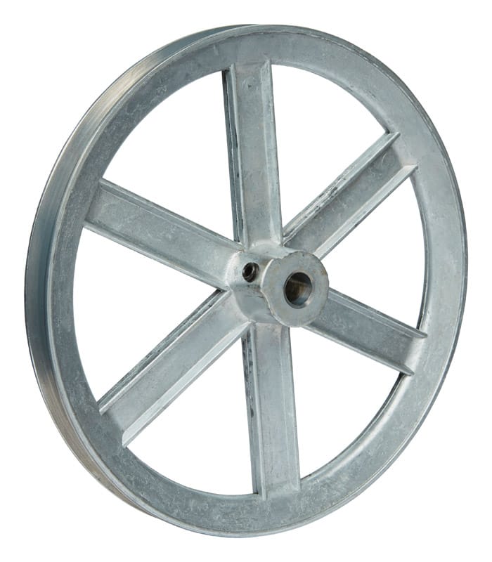 Chicago Die Cast 800A5 8 in. D X 1/2 in. D Zinc Single V-Grooved Pulley